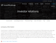 Tablet Screenshot of investor.inwk.com